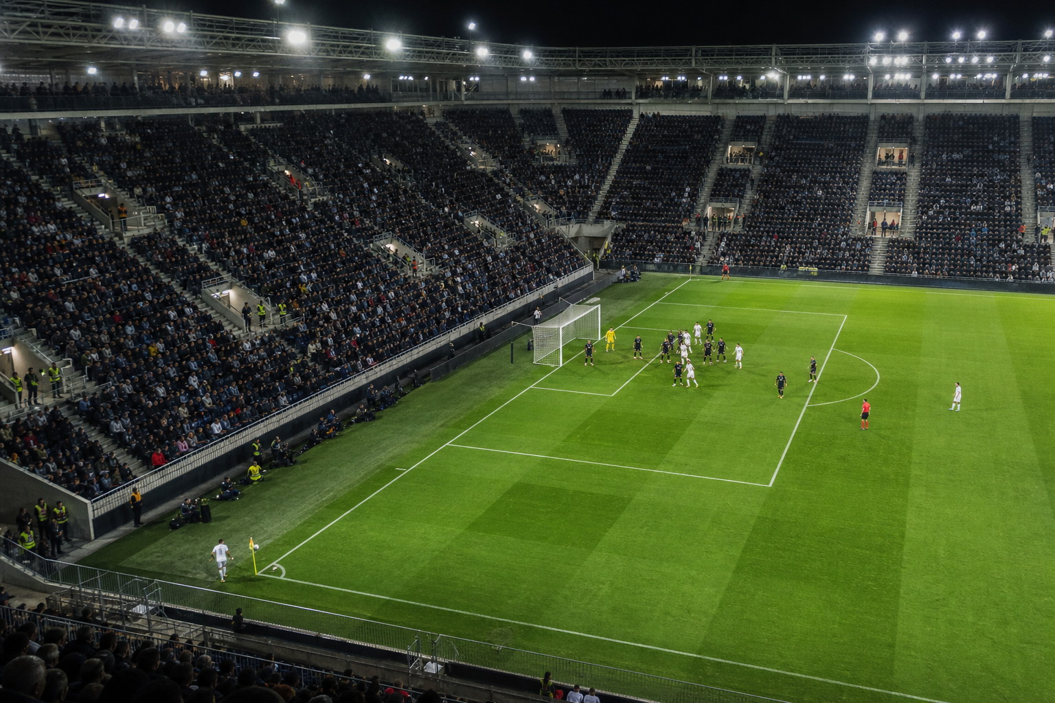 Strafschopgebied voor een corner — FootballAlarm-beeld