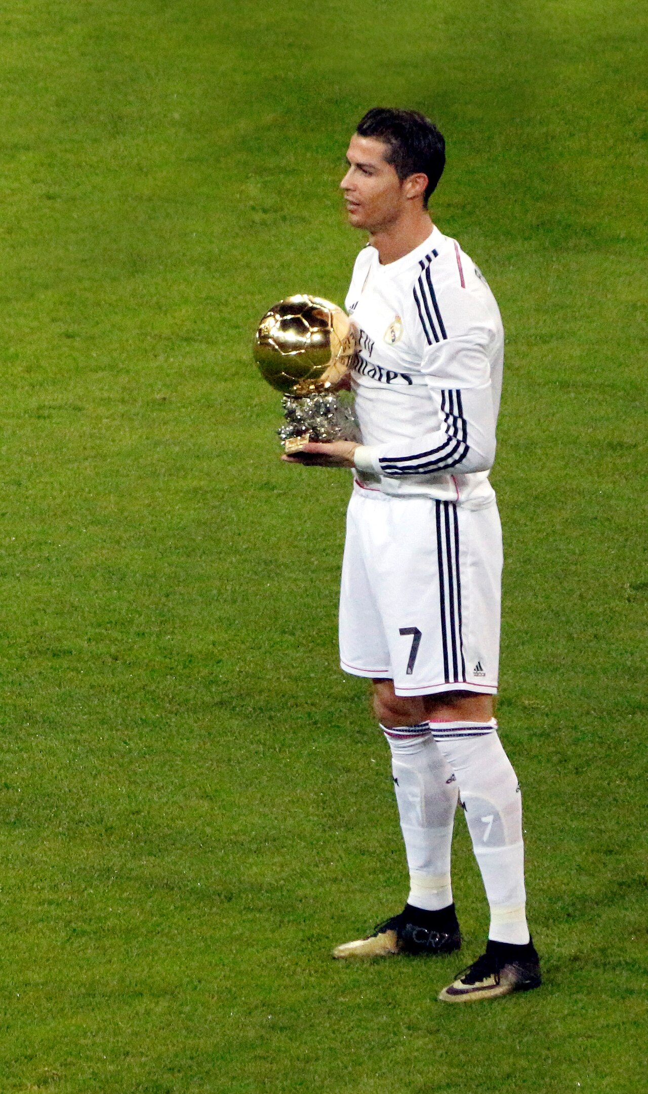 Cristiano Ronaldo with the Ballon d'Or — Real Madrid (CC BY 2.0 / Wikimedia Commons)