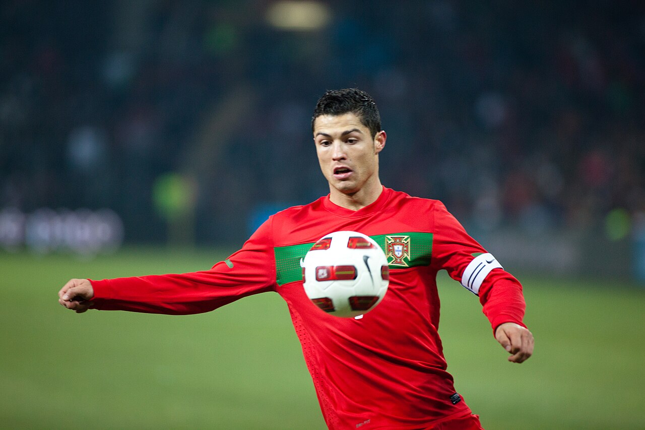 Cristiano Ronaldo — Portugal vs Argentina (CC BY-SA 3.0, Ludovic Péron / Wikimedia Commons)