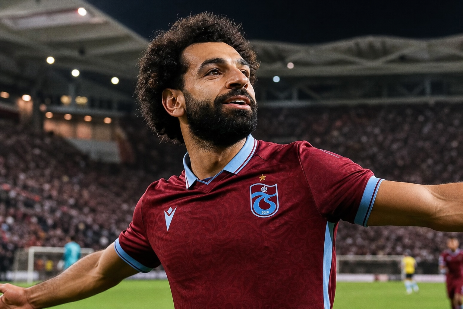 Muhammed Salah con su camiseta del Trabzonspor